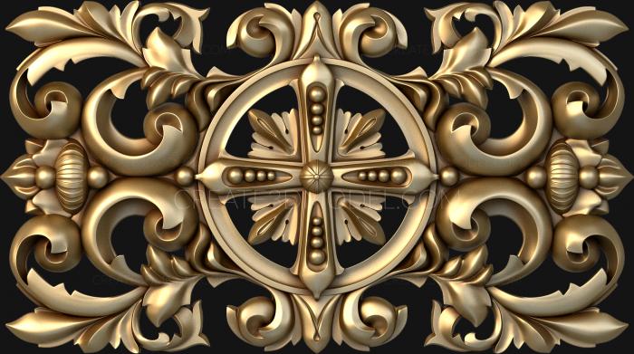 Church panel (PC_0029-1) 3D model for CNC machine