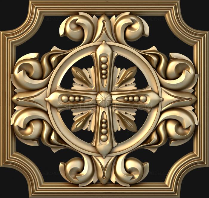 Church panel (PC_0029-2) 3D model for CNC machine