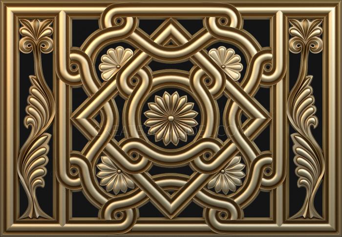 Church panel (PC_0052) 3D model for CNC machine