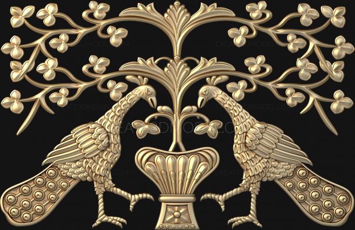 Church panel (PC_0100-1) 3D model for CNC machine