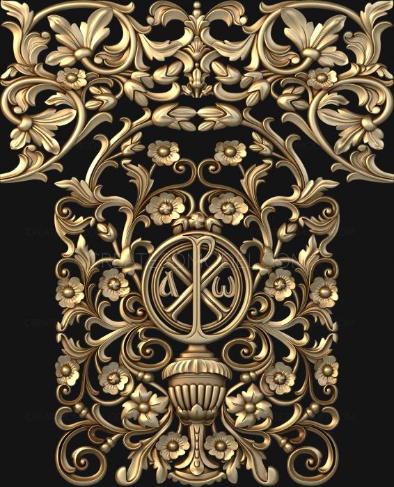 Church panel (PC_0106-5) 3D model for CNC machine