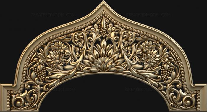 Church panel (PC_0140) 3D model for CNC machine