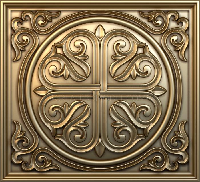 Church panel (PC_0147) 3D model for CNC machine