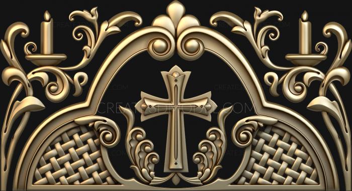 Church panel (PC_0192) 3D model for CNC machine