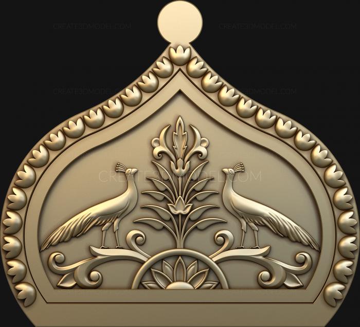 Church panel (PC_0197) 3D model for CNC machine