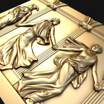 نموذج ثلاثي الأبعاد لآلة CNC لوحة فنية 