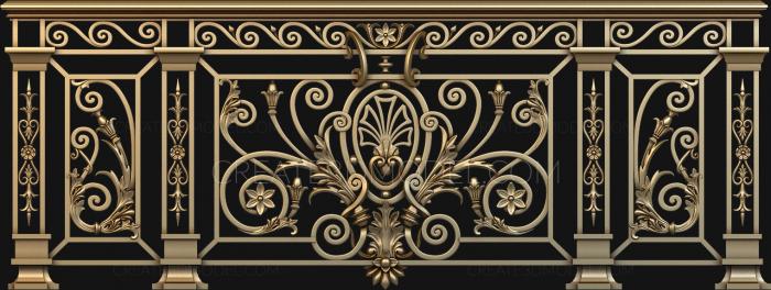 Fence (PRL_0007) 3D model for CNC machine