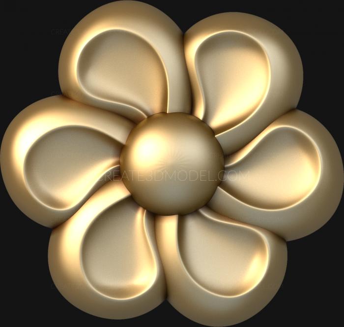 Rozette (RZ_0091) 3D model for CNC machine