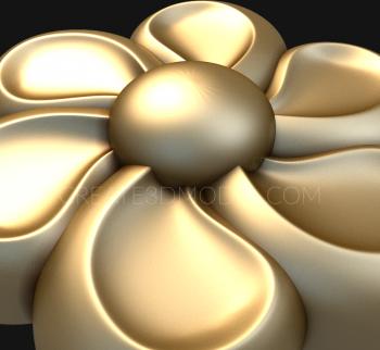 Rozette (RZ_0091) 3D model for CNC machine