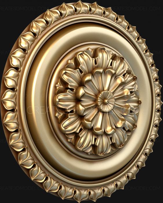 Rozette (RZ_0410-9) 3D model for CNC machine