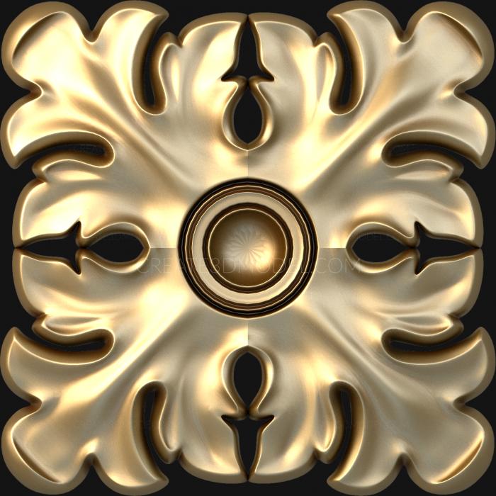 Rozette (RZ_0478) 3D model for CNC machine