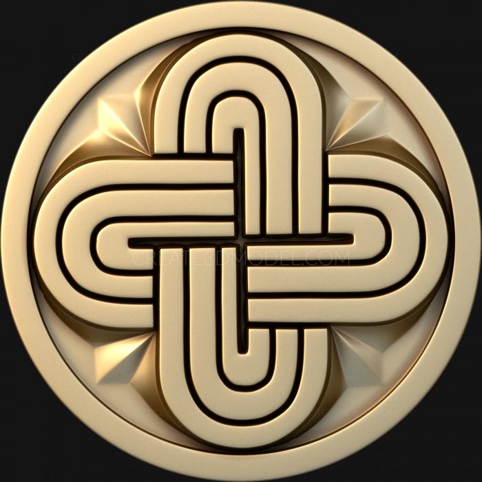 Rozette (RZ_0506) 3D model for CNC machine