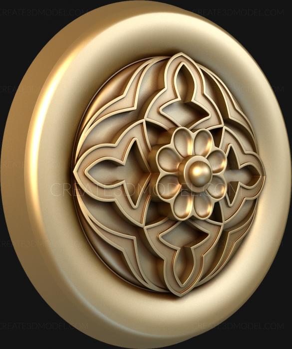 Rozette (RZ_0564-9) 3D model for CNC machine