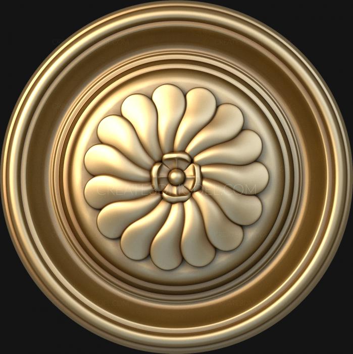 Rozette (RZ_0570) 3D model for CNC machine