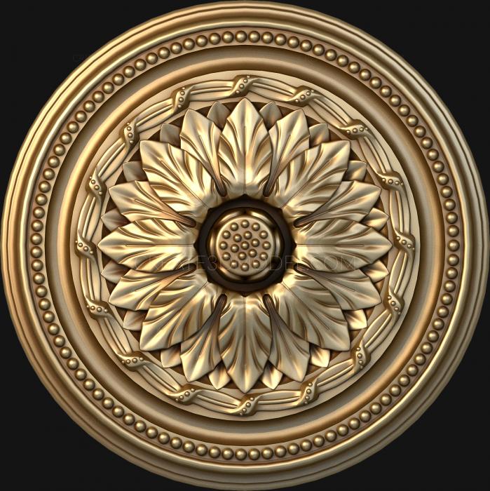 Rozette (RZ_0591) 3D model for CNC machine