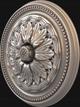 Rozette (RZ_0591) 3D model for CNC machine