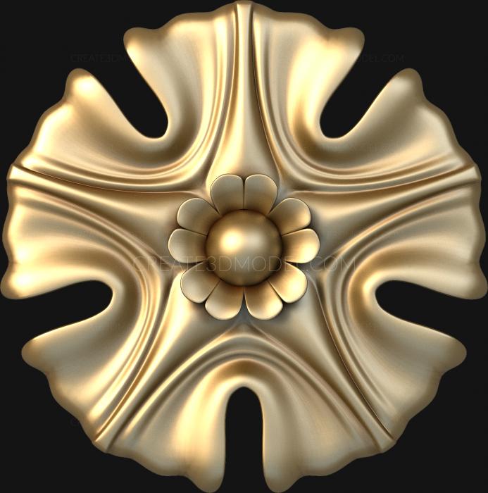 Rozette (RZ_0798) 3D model for CNC machine