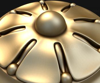 Rozette (RZ_0804) 3D model for CNC machine