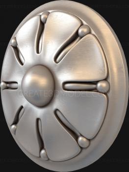 Rozette (RZ_0804) 3D model for CNC machine