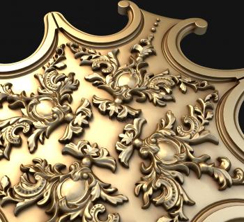 Rozette (RZ_1070-9) 3D model for CNC machine