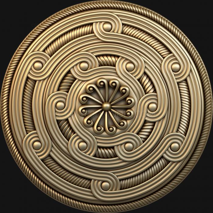 Rozette (RZ_1100) 3D model for CNC machine