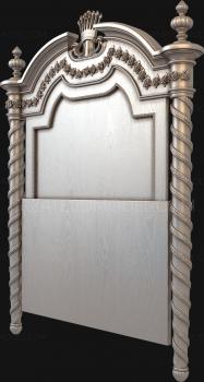 Headboard (SK_0001) 3D model for CNC machine