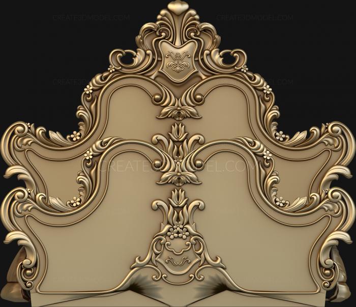 Headboard (SK_0026) 3D model for CNC machine