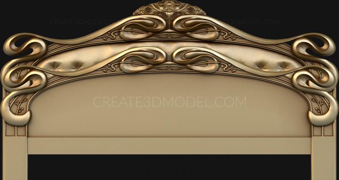 Headboard (SK_0028) 3D model for CNC machine