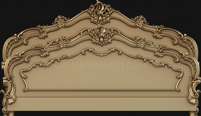 Headboard (SK_0048) 3D model for CNC machine
