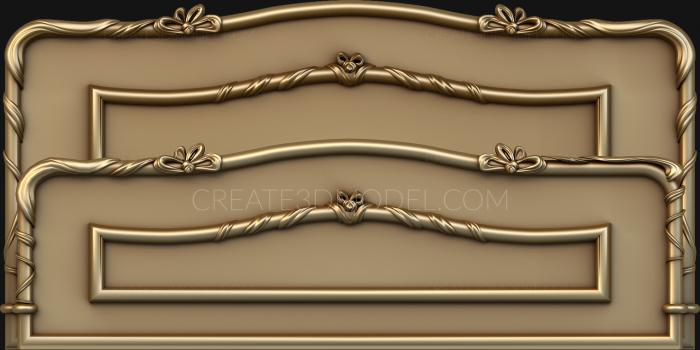 Headboard (SK_0053) 3D model for CNC machine