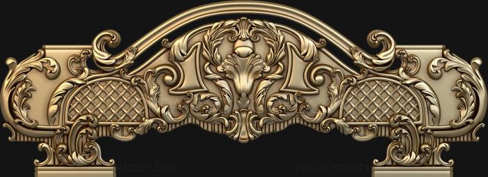 Headboard (SK_0075) 3D model for CNC machine