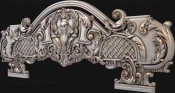 Headboard (SK_0075) 3D model for CNC machine