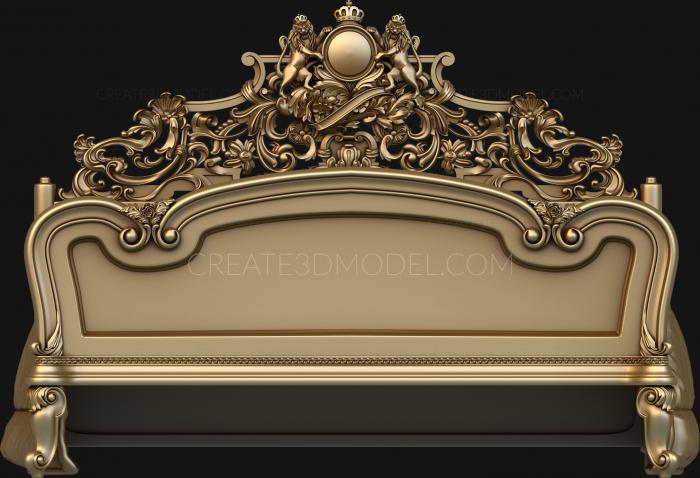 Headboard (SK_0092) 3D model for CNC machine