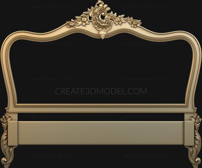 Headboard (SK_0107) 3D model for CNC machine