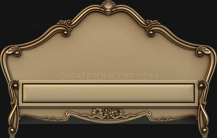 Headboard (SK_0126) 3D model for CNC machine