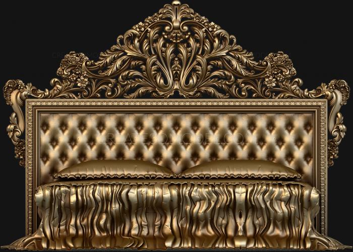 Headboard (SK_0131) 3D model for CNC machine