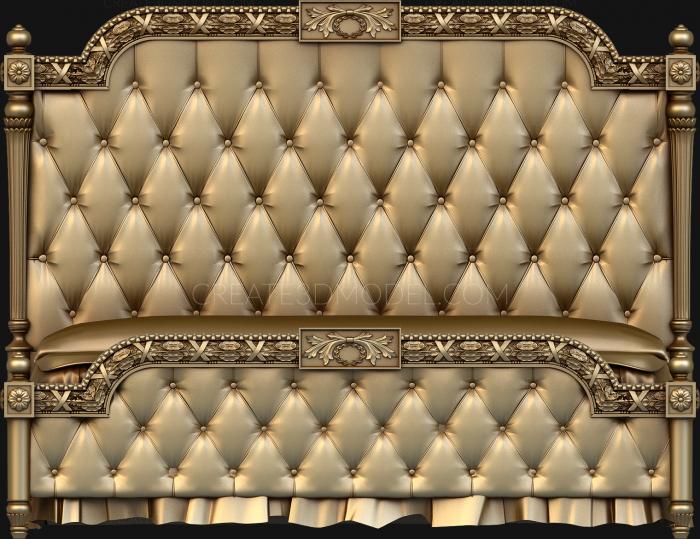 Headboard (SK_0156) 3D model for CNC machine
