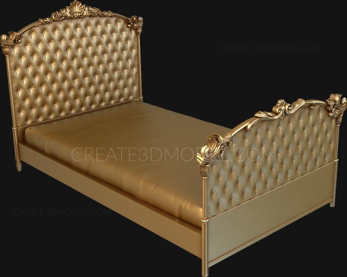 Headboard (SK_0164) 3D model for CNC machine