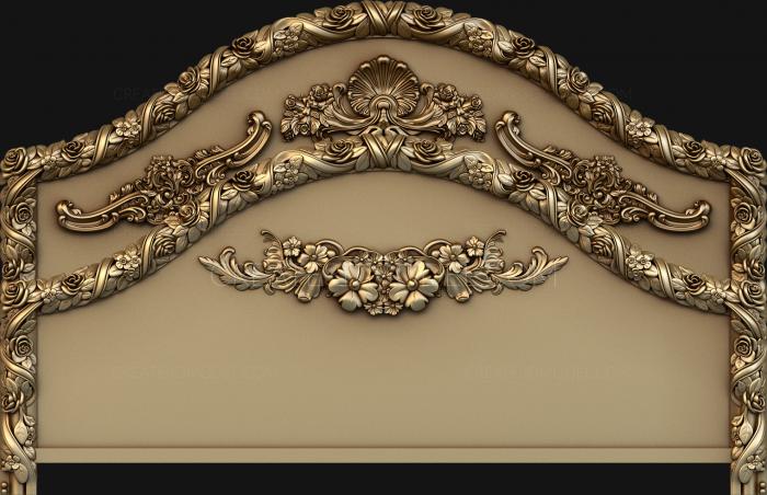 Headboard (SK_0186) 3D model for CNC machine