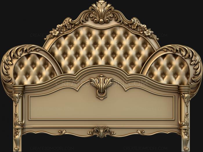 Headboard (SK_0196) 3D model for CNC machine