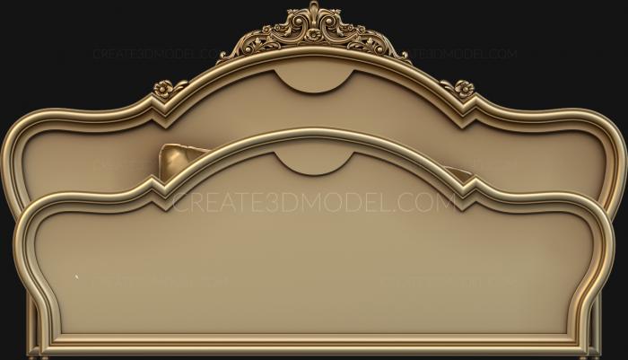 Headboard (SK_0205) 3D model for CNC machine