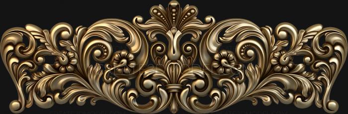 Headboard (SK_0266) 3D model for CNC machine