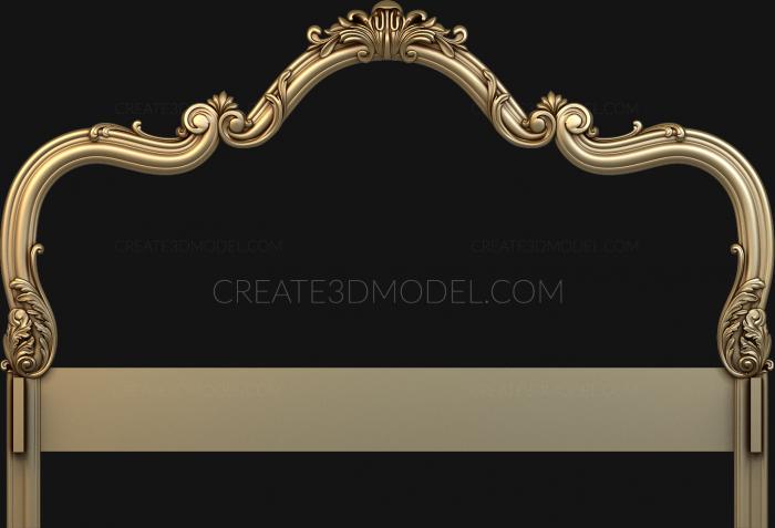 Headboard (SK_0271) 3D model for CNC machine