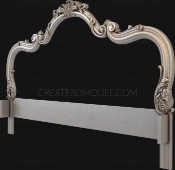 Headboard (SK_0271) 3D model for CNC machine