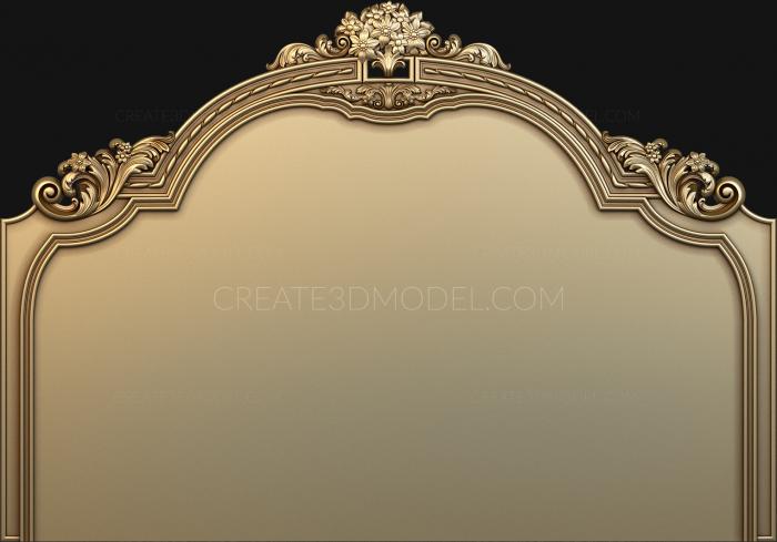 Headboard (SK_0277) 3D model for CNC machine