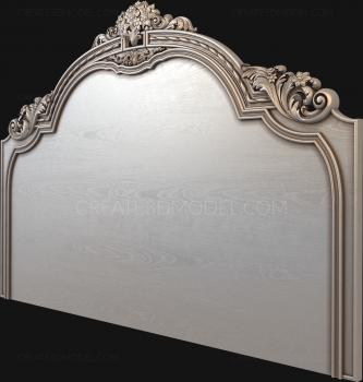 Headboard (SK_0277) 3D model for CNC machine