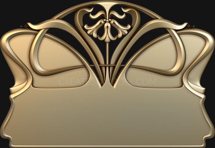 Headboard (SK_0278) 3D model for CNC machine