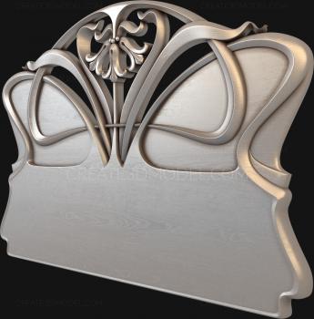 Headboard (SK_0278) 3D model for CNC machine