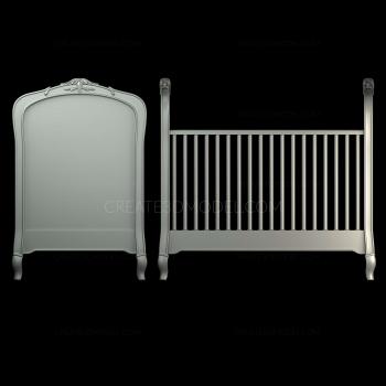 Headboard (SK_0301) 3D model for CNC machine