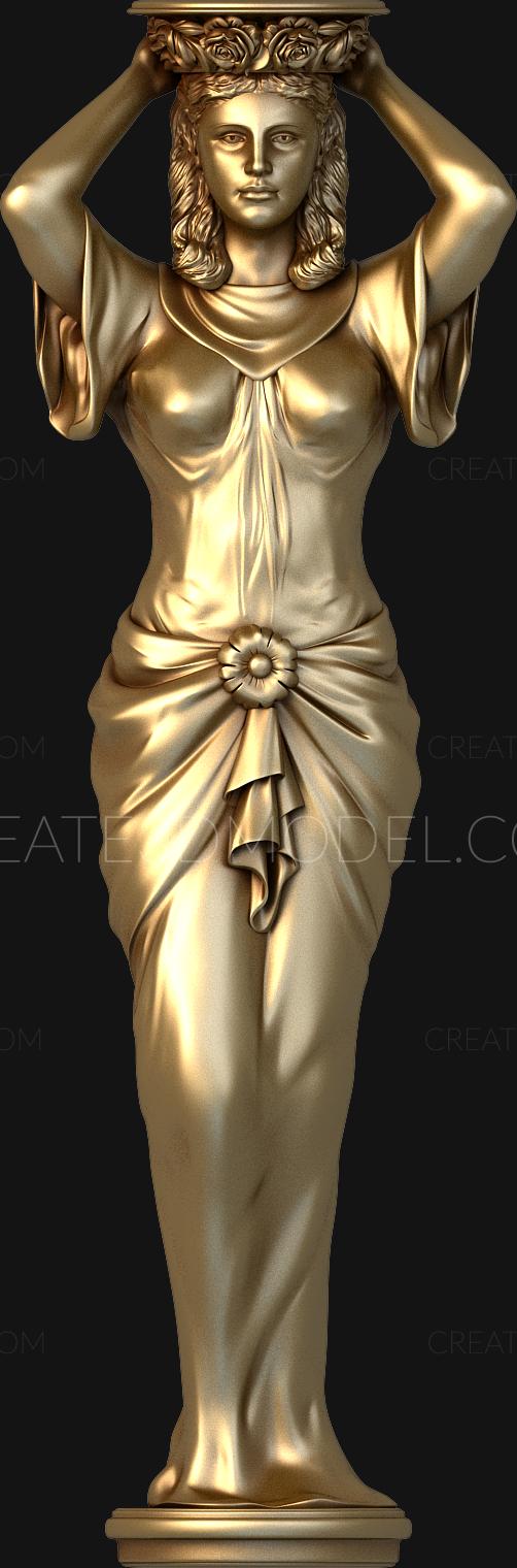 Statuette (STK_0212) 3D model for CNC machine